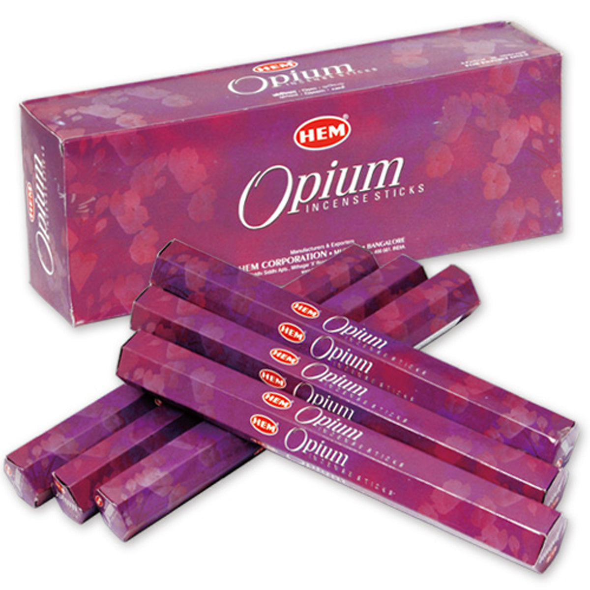 HEM BLACK OPIUM INCENSE STICKS HEX TUBES 6 PACKS X 20 HEM BLACK OPIUM INCENSE STICKS HEX TUBES 6 PACKS X 20