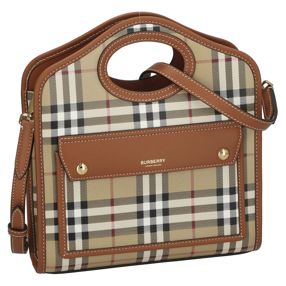 BURBERRY / バーバリー】ノバチェックバッグ / ブラウン（ハンドバッグ