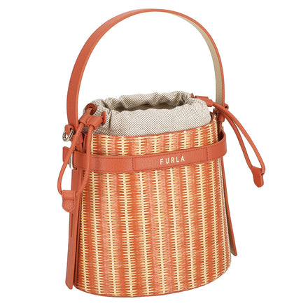 FURLA フルラ メラヴィリア カゴバッグ トートバッグ ブラウン FURLA