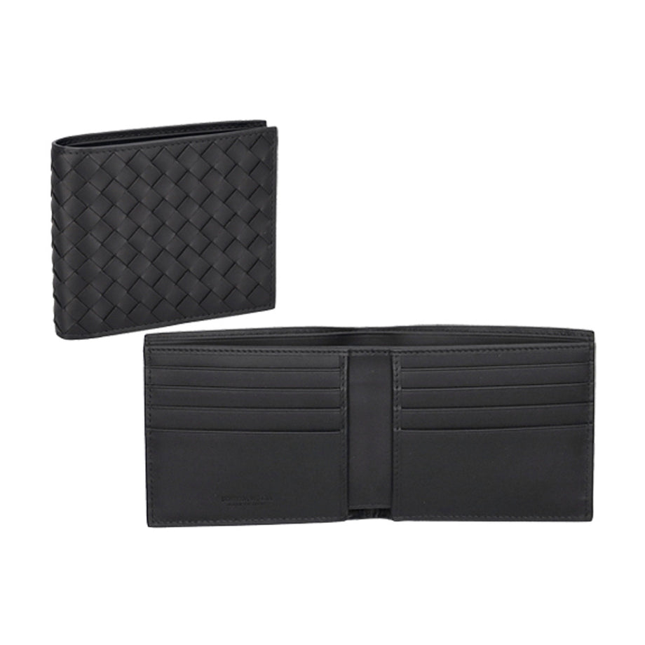 ボッテガヴェネタ BOTTEGA VENETA 財布 二つ折り財布 折りたたみ財布 小銭入れなし 113993 V47W1 1000 イントレチャート メンズ 本革 財 ボッテガヴェネタ BOTTEGA VENETA 財布 二つ折り財布 折りたたみ財布