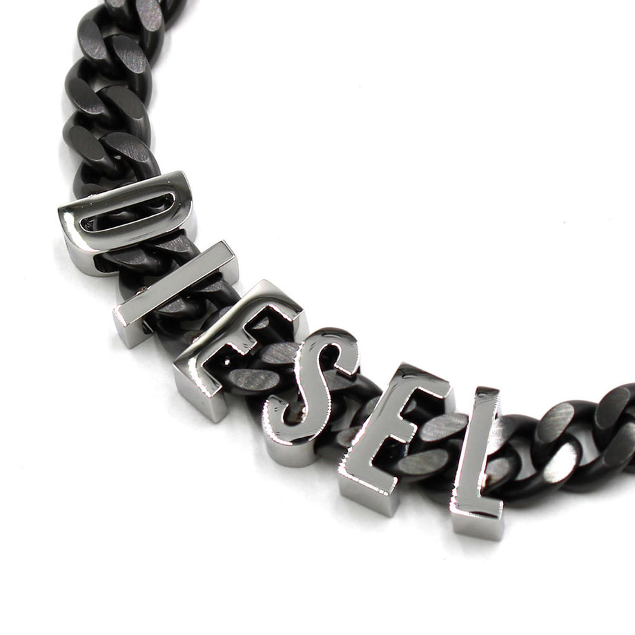 ディーゼル DIESEL ブレスレット DX1486060 ロゴ チェーン バイカラー