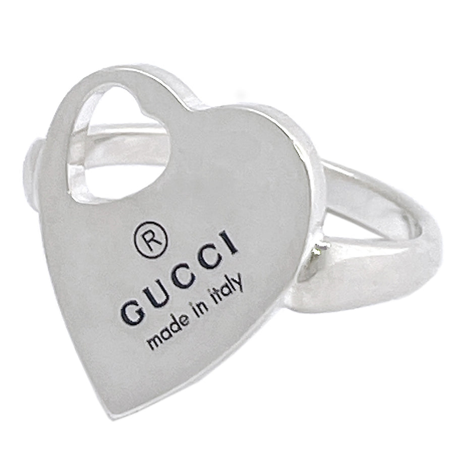 グッチ GUCCI トレードマーク ハート リング 指輪 アクセサリー 