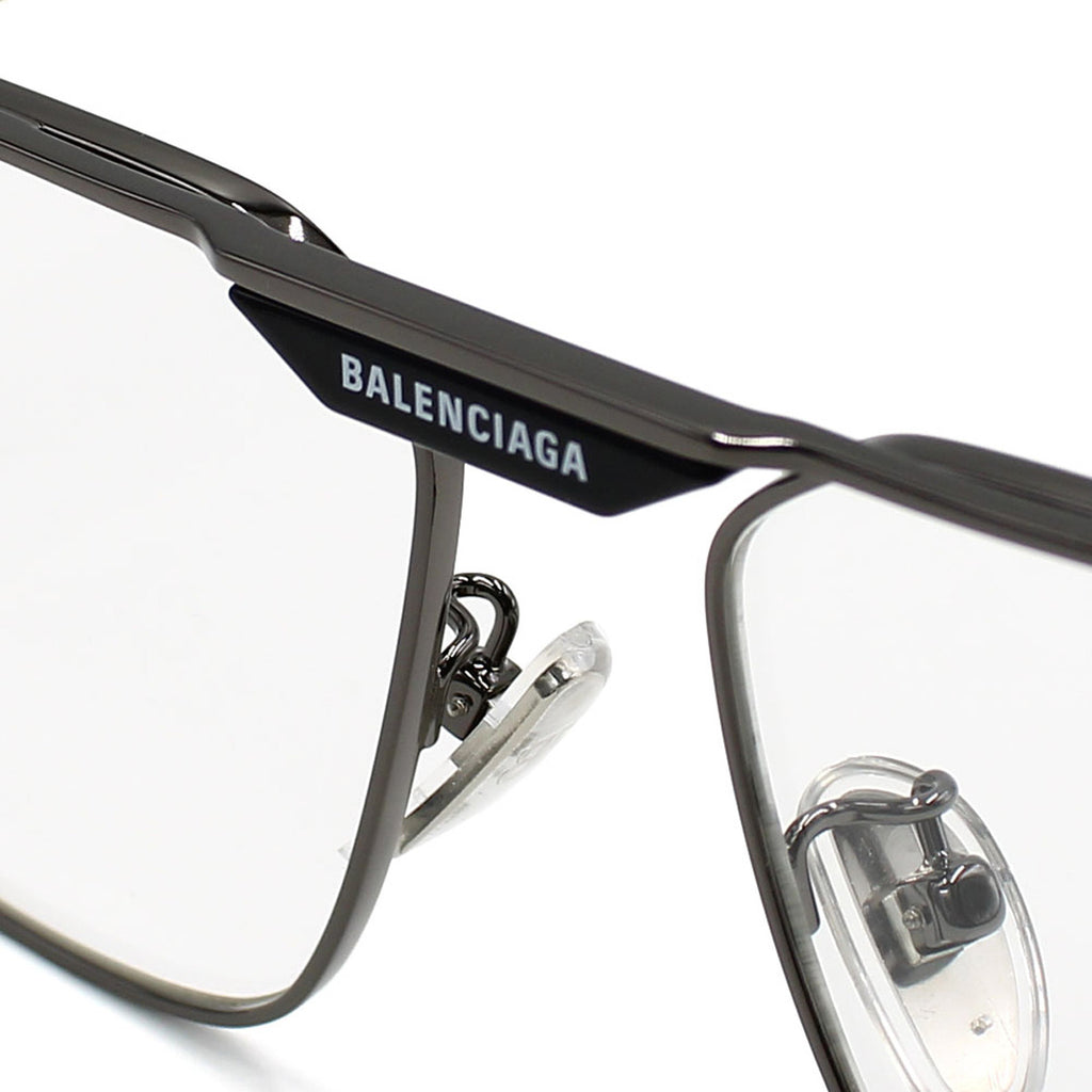 バレンシアガ BALENCIAGA サングラス アジアンフィット アイウェア UVカット ウェリントン BB0298SA-005 メンズ グレー+トランスペアレント.