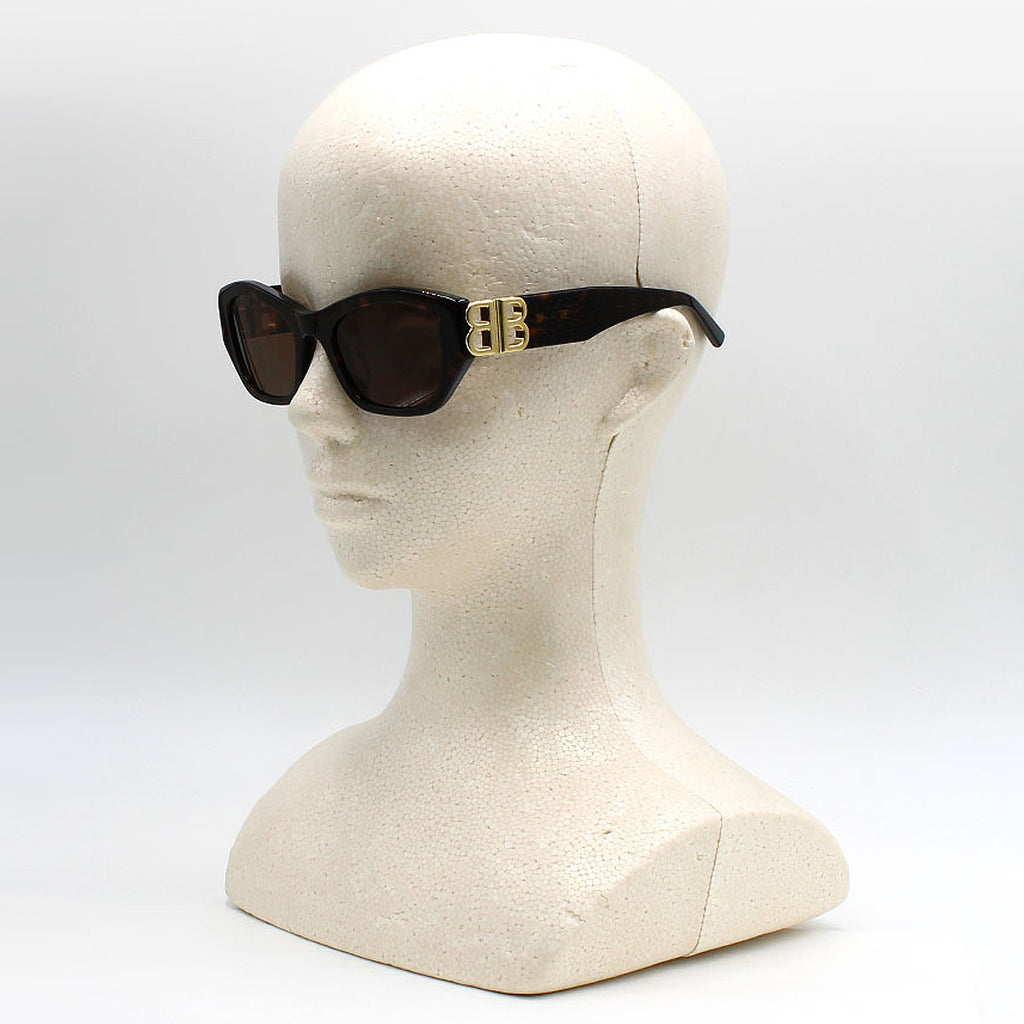 バレンシアガ BALENCIAGA サングラス アジアンフィット アイウェア UVカット バタフライ BB0311SK-002 メンズ レディース ユニセックス ハバナ+ブラウン.