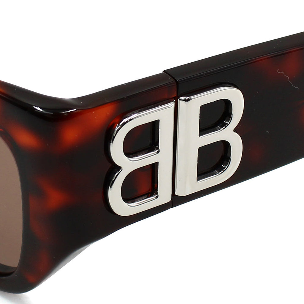 バレンシアガ BALENCIAGA サングラス アジアンフィット アイウェア UVカット ウェリントン BB0361SK-002 メンズ レディース ユニセックス ハバナ(レッド)+ブラウン.