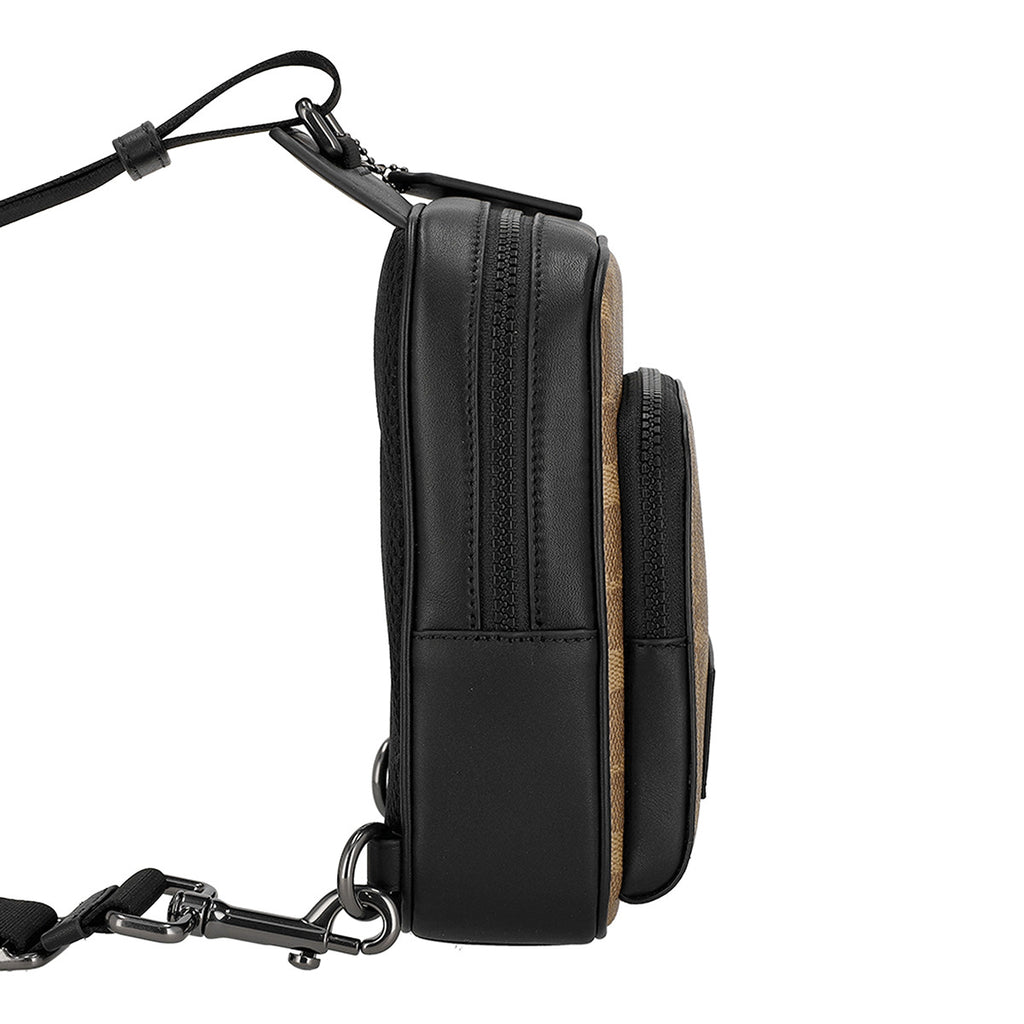 コーチ ファクトリー アウトレット COACH FACTORY バッグ メッセンジャー ワンショルダー ボディバッグ CV763 QBNRX レディース メンズ ユニセックス ブラウン+ブラック.