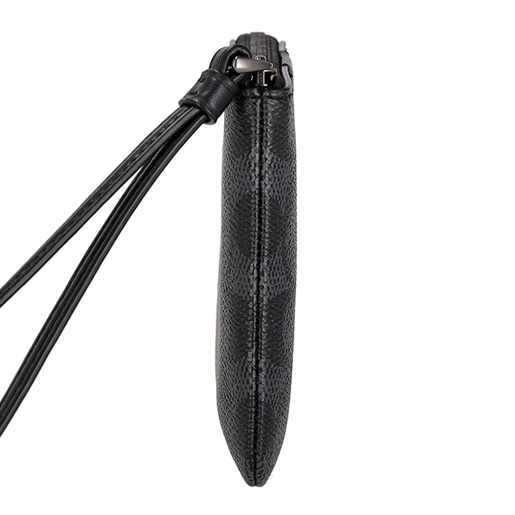 コーチ ファクトリー アウトレット COACH FACTORY ポーチ 小物入れ ジップ リストレット マルチケース CW854 QBMI5 レディース チャコール+ブラック.