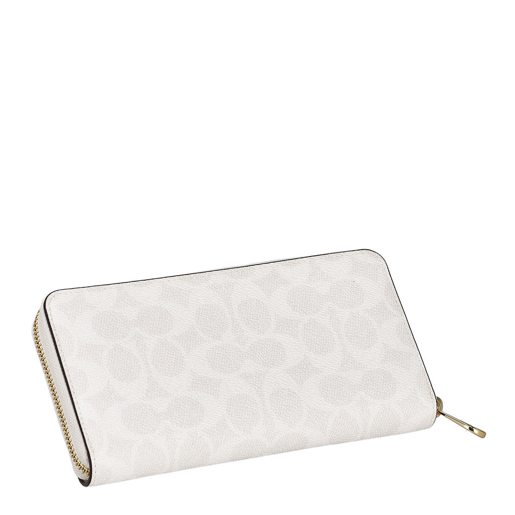 コーチ ファクトリー アウトレット COACH FACTORY 財布 長財布 ラウンドファスナー長財布 小銭入れ付き CW778 IMXU5 レディース ホワイト.