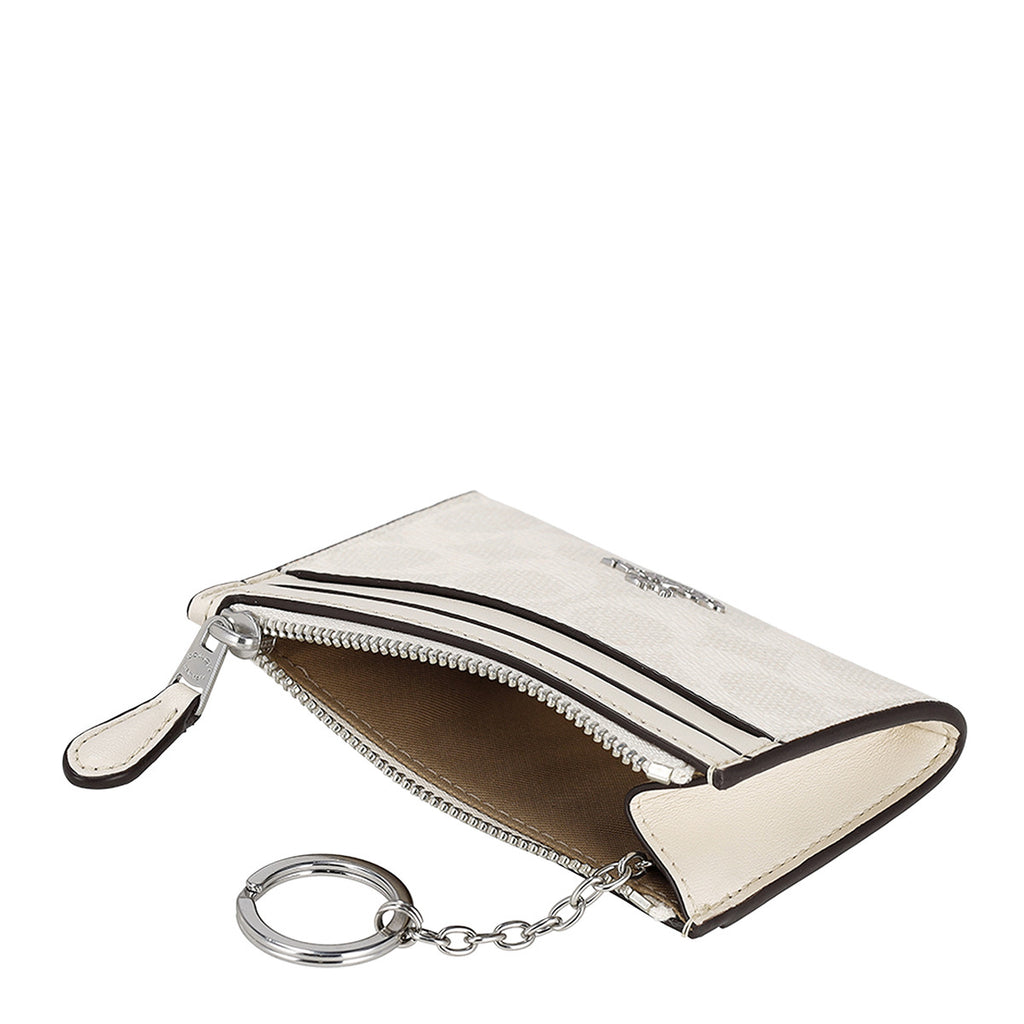 コーチ ファクトリー アウトレット COACH FACTORY 財布 コインケース 小銭入れ キーリング付き カードケース パスケース CW870 SVXU5 レディース メンズ ユニセックス ホワイト.