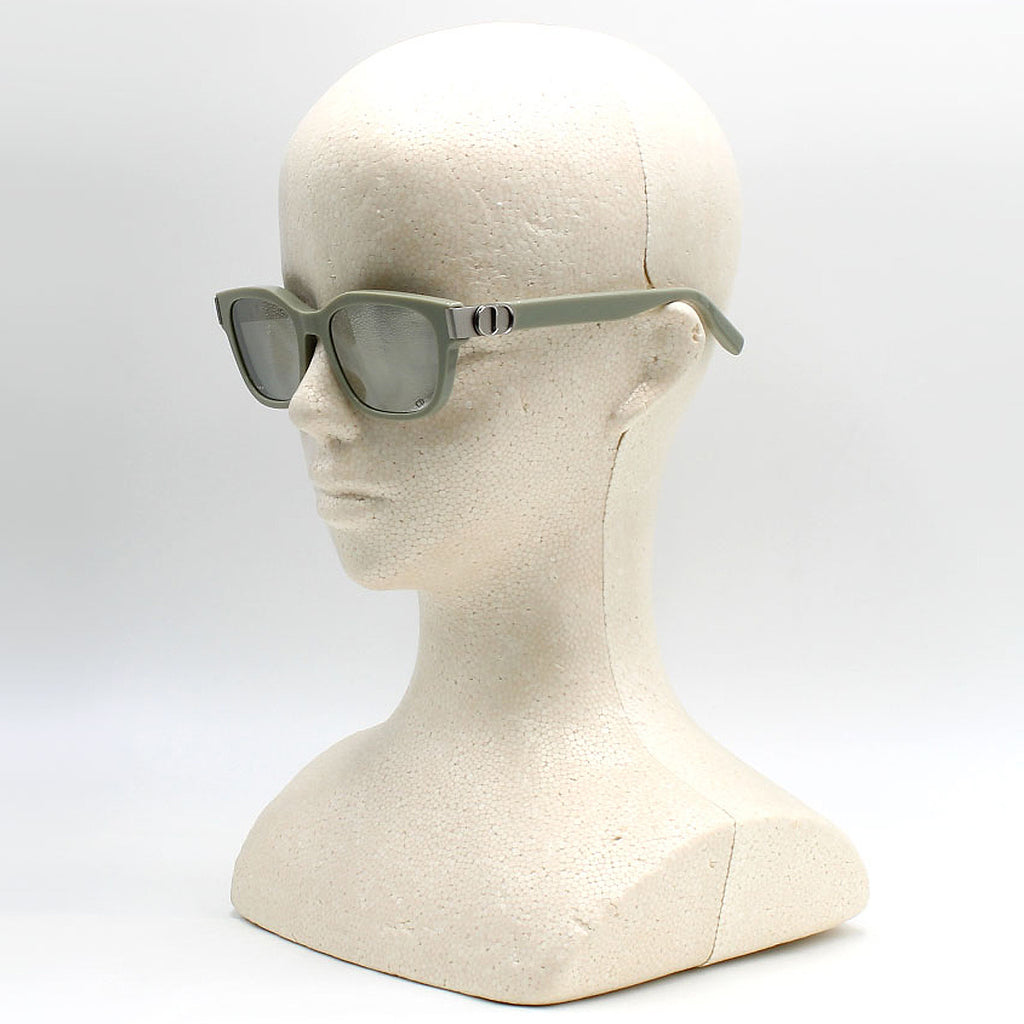 クリスチャンディオール Christian Dior サングラス アイウェア アジアンフィット UVカット ウェリントン CD-ICON-S1I-78A4-54 メンズ ベージュ+シルバー.