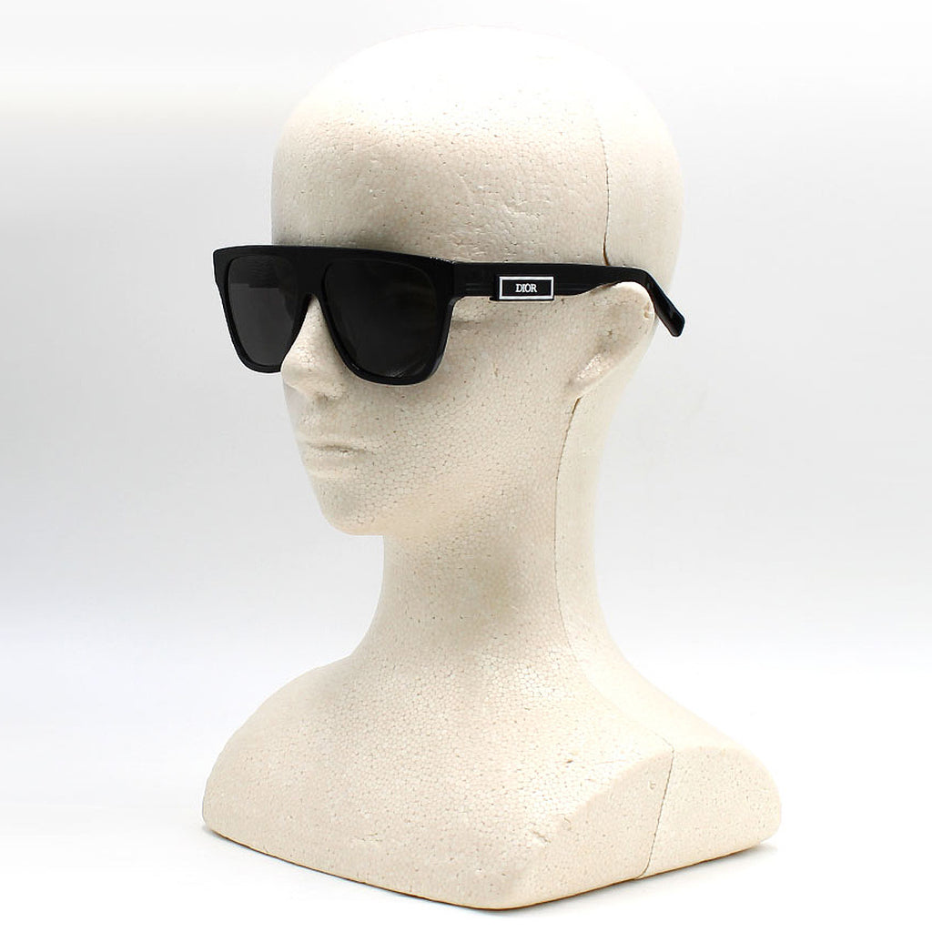 クリスチャンディオール Christian Dior サングラス アイウェア グローバルフィット UVカット ウェリントン DIOR-B23-S3I-10A0-57 メンズ ブラック+グレー.