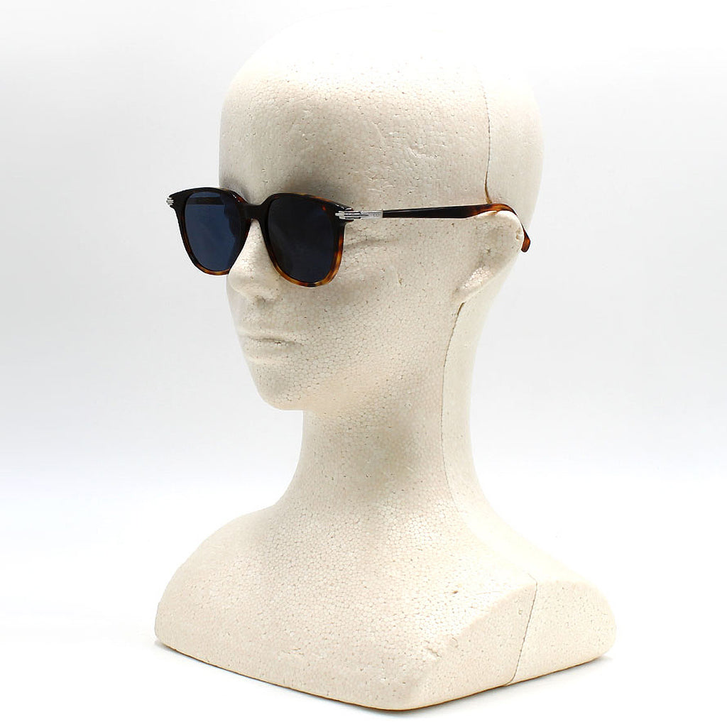 クリスチャンディオール Christian Dior サングラス アイウェア グローバルフィット UVカット ウェリントン DIORBLACKSUIT-S12I-18B0-52 メンズ ハバナ+ブルー.