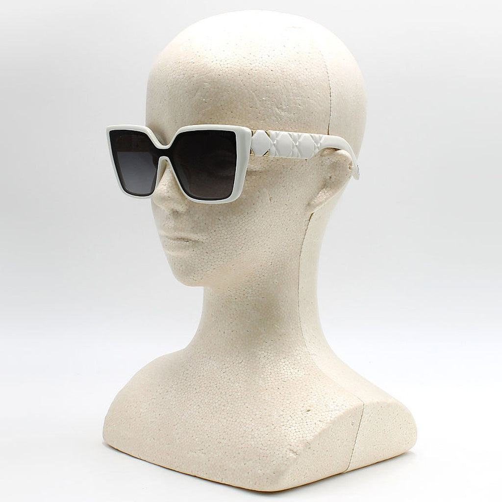 クリスチャンディオール Christian Dior サングラス アイウェア アジアンフィット UVカット フォックス LADY-95-22-S2F-95A1-00 レディース ホワイト+グレーグラデーション.