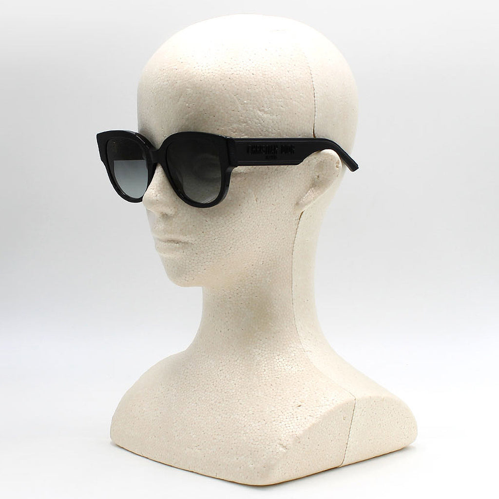 クリスチャンディオール Christian Dior サングラス アイウェア アジアンフィット UVカット ボストン WILDIOR-BU-10A1-54 レディース ブラック+グレーグラデーション.