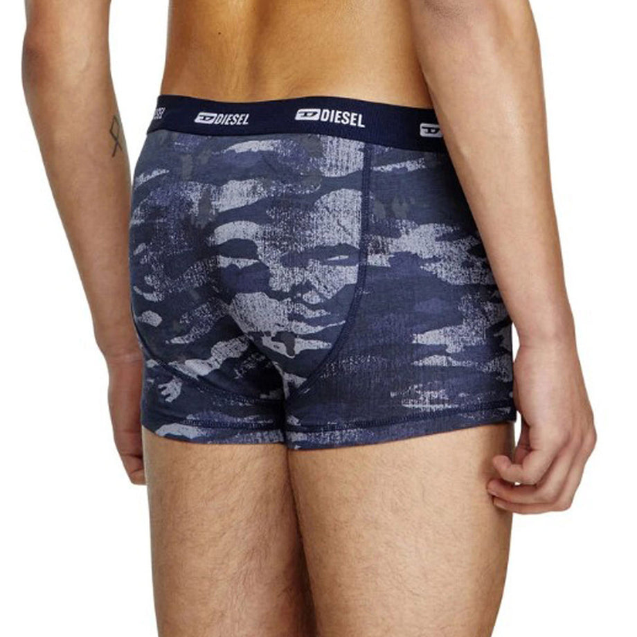 ディーゼル DIESEL ボクサーパンツ 前閉じ 無地 ロゴ コットン 3枚組