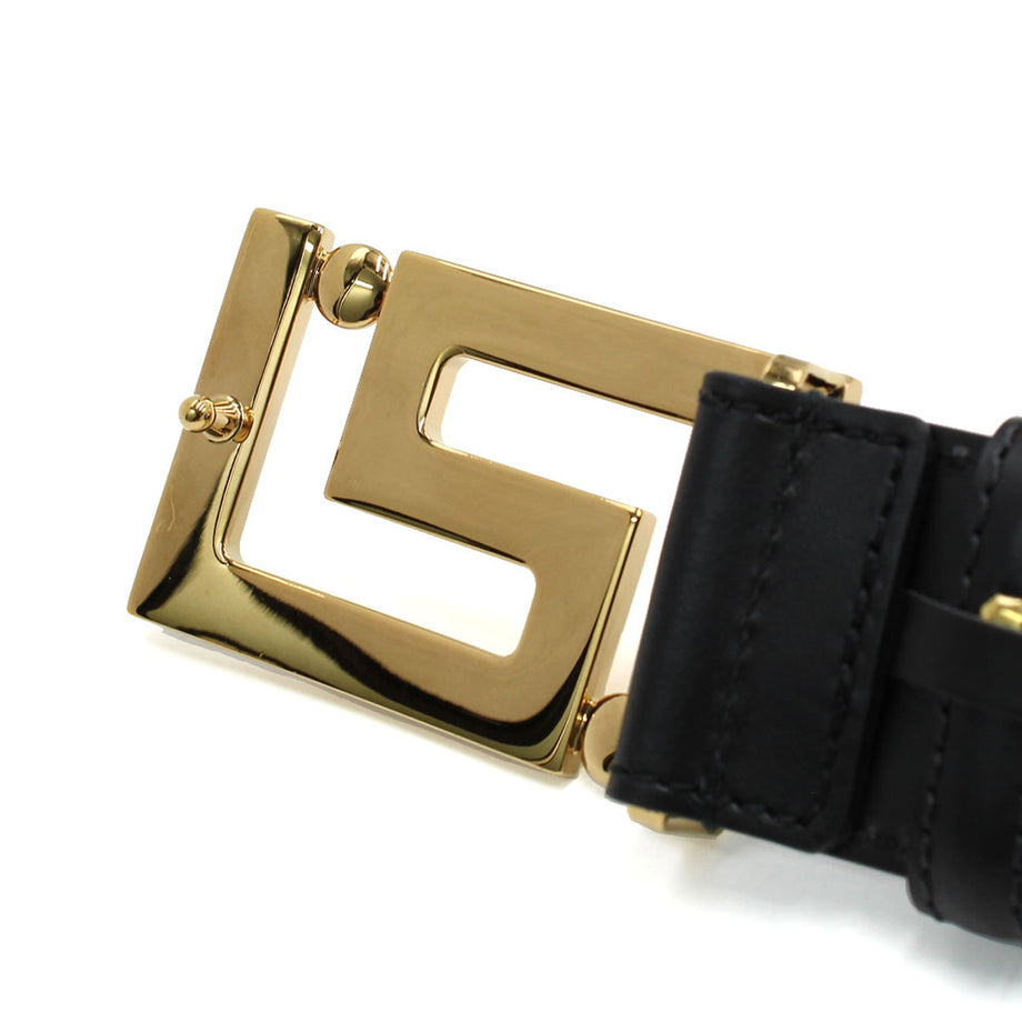 ヴェルサーチ レザー グレカ エンボス加工 35MM ベルト 100/40