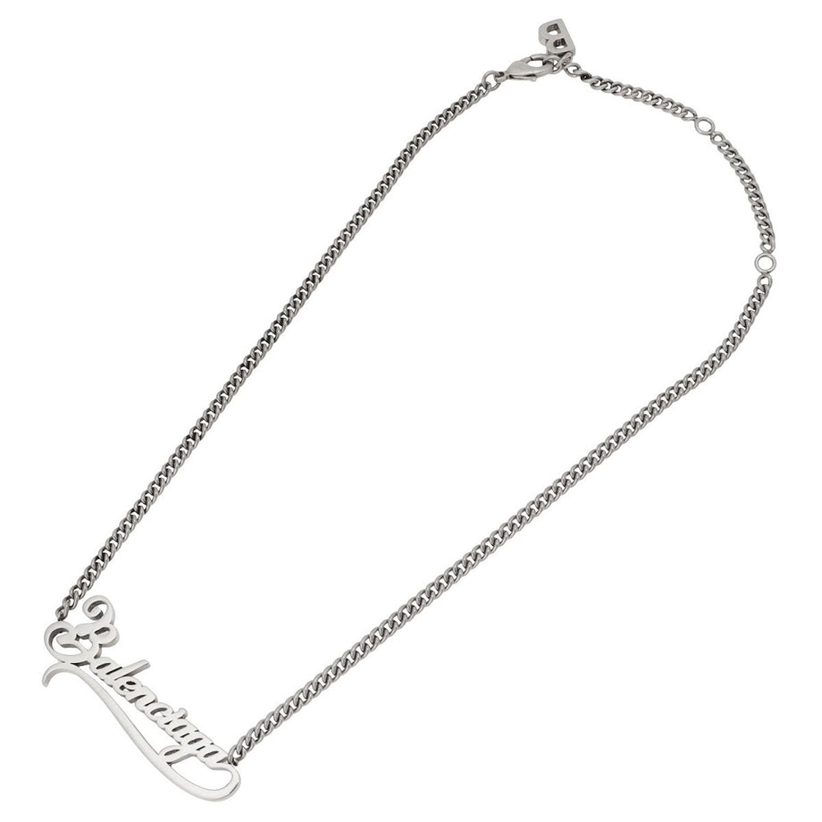 Balenciaga BALENCIAGA necklace 674577 TZ99I 0911 ladies silver TYPO lo