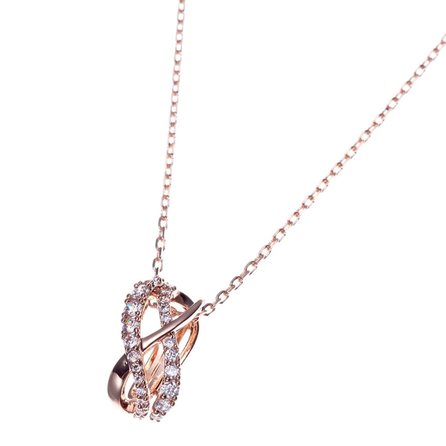 スワロフスキー SWAROVSKI ネックレス ペンダント アクセサリー 5620549 Twist necklace ツイスト ローズゴールド