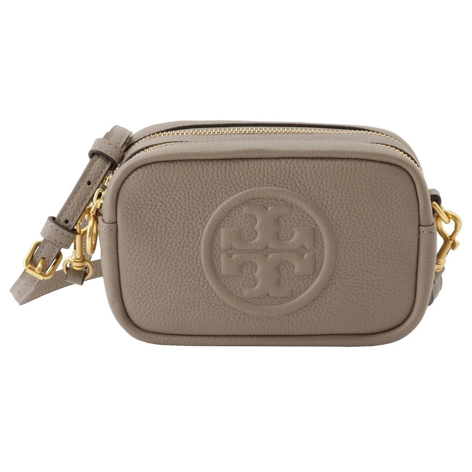 トリーバーチ TORY BURCH バッグ 斜め掛けバッグ ショルダーバッグ ポシェット 55691 082 bbtb00175l ダブルT ロゴ  PERRY BOMBE MINI BAG ペリー ボンベ ミニバッグ GRAY HERON グレージュ系