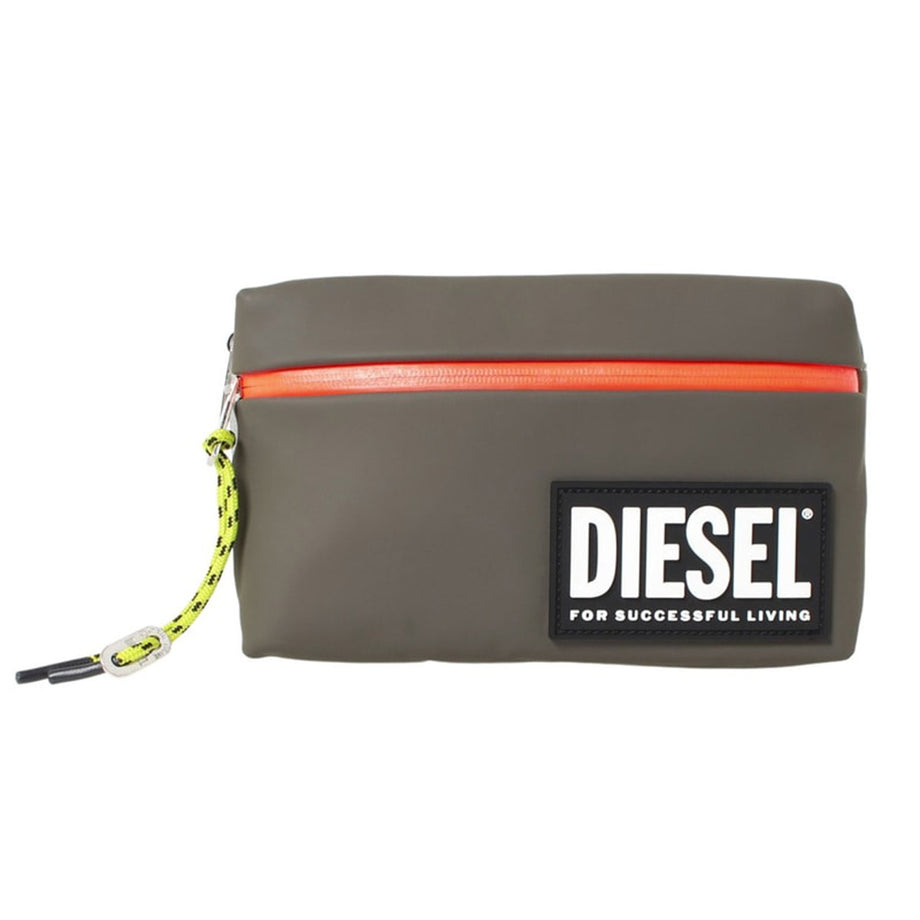 ディーゼル DIESEL クロスボディバッグ ワンショルダー ベルトバッグ X08153 P4273 H8849 メンズ グレー+オレンジ