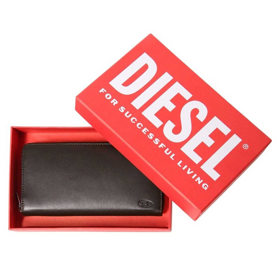 ディーゼル DIESEL 長財布 X08423 P0685 H9031 メンズ ブラウン+イエロー