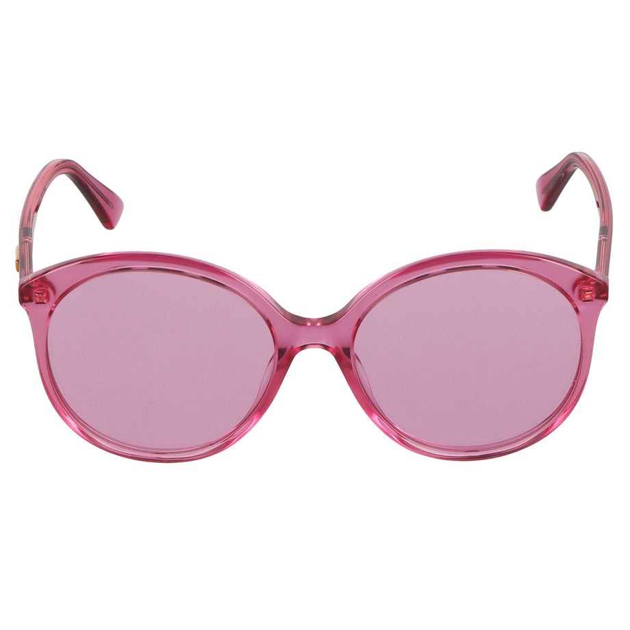 ✨未使用品✨GUCCI グッチ　サングラス　GG0035SA 005 ピンクラメ 新品 仲里依紗さん着用 GUCCI グッチ サングラス ラメピンク 0035