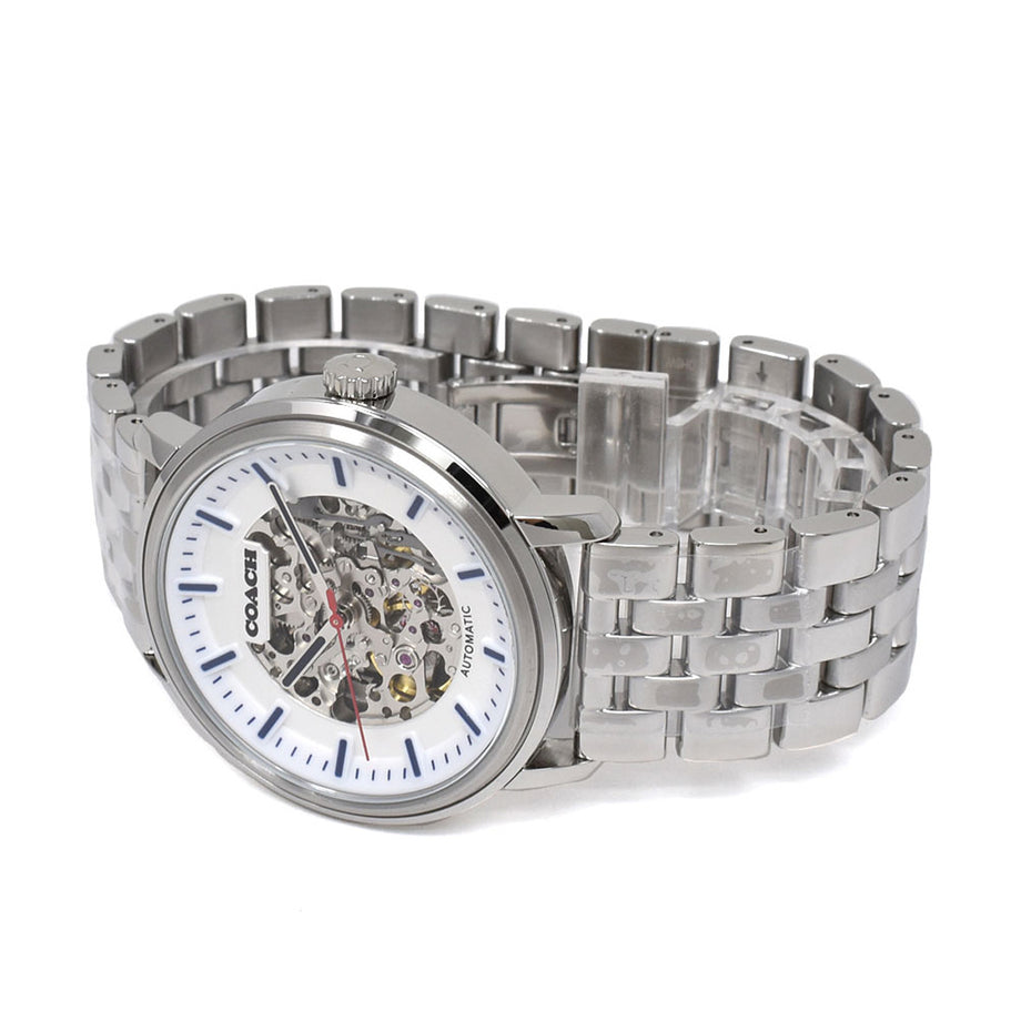 コーチ COACH 腕時計 メンズ ハリソン 自動巻き スケルトン レザー 箱