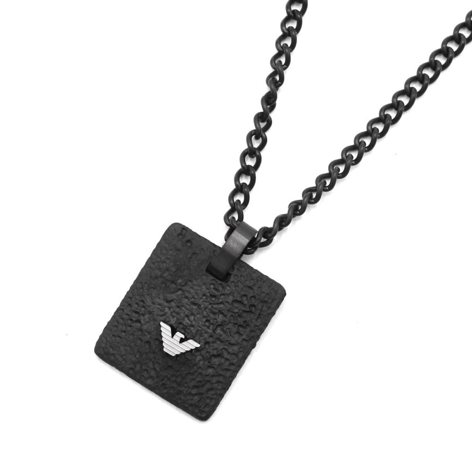 エンポリオアルマーニ EMPORIO ARMANI ネックレス ペンダント アクセサリー EGS2941001 メンズ イーグルロゴ ブラッ