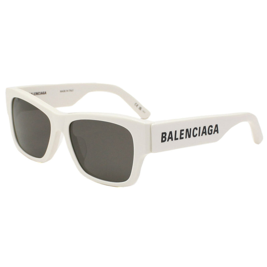 バレンシアガ BALENCIAGA サングラス アジアンフィット UVカット BB0262SA-003 アイウェア スクエア メンズ レディース  ユニセックス ホワイト+グレー