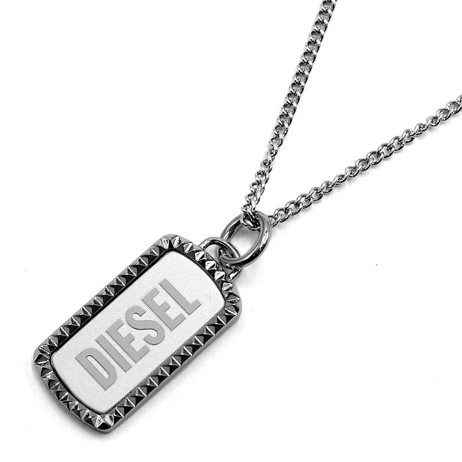 DIESEL ディーゼル アクセサリー ネックレス チェーンネックレス ペンダント DX1455040 メンズ シルバー