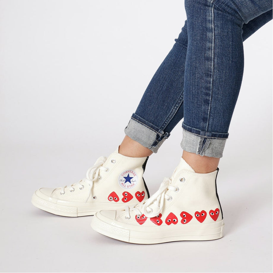 Comme des garcons outlet converse size 6 a?os