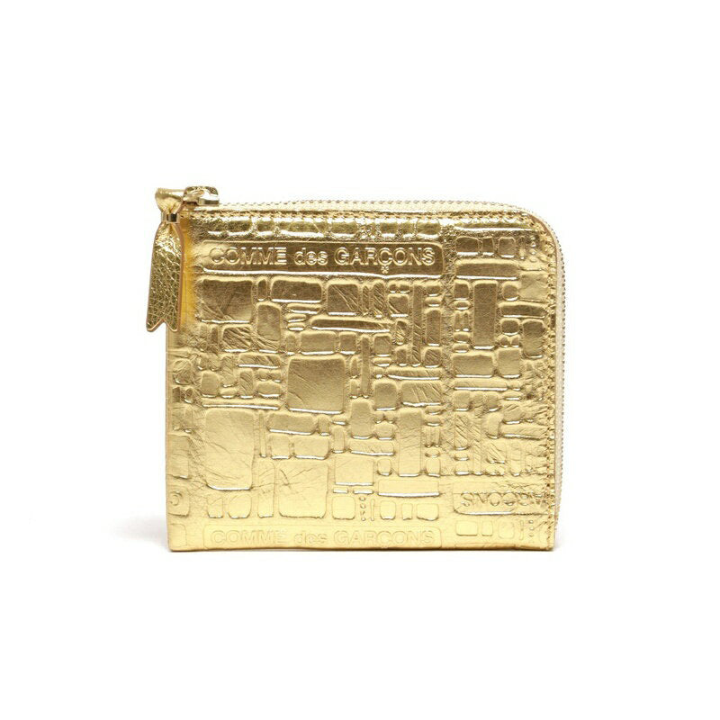 Comme des Garçons COMME des GARCONS wallet SA3100EG EMBOSSED LOGOTYPE  WALLET L-shaped zipper type coin case coin purse GOLD gold women's men's