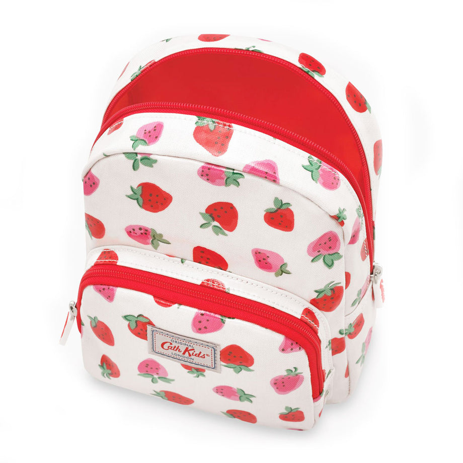 Cath Kidston Cath Kidston Rucksack KIDS MINI RUCKSACK 105341316607102 Kids Mini Rucksack Children s Bag IVORY SWEET STRAWBERRY Ivory Series