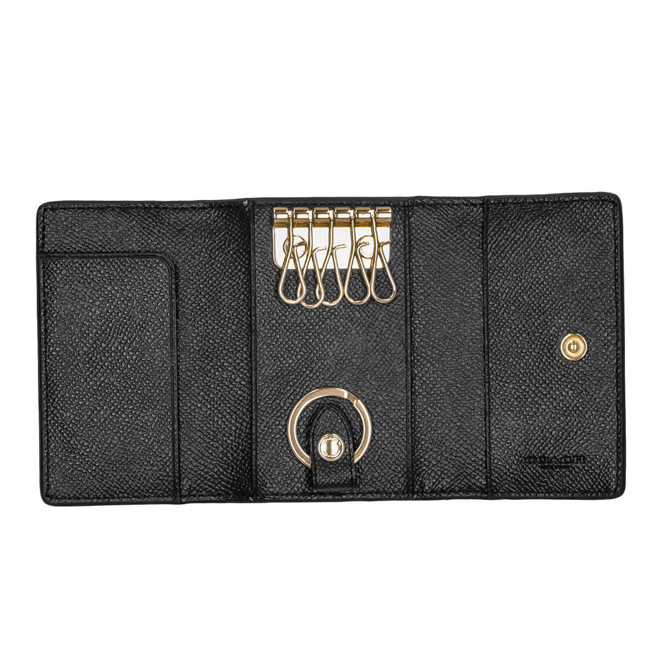 Coach Factory COACH FACTORY key case 76741 IMBLK with key ring 5 conse