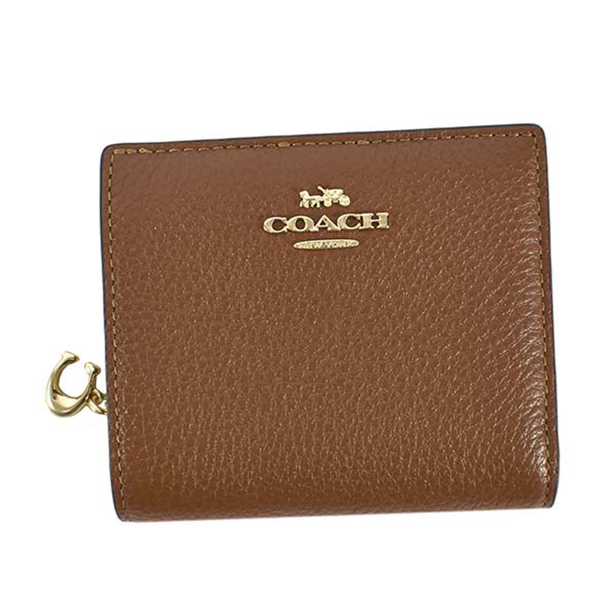 C2862【新品-未使用】コーチ COACH 女性用折り財布 ブラック