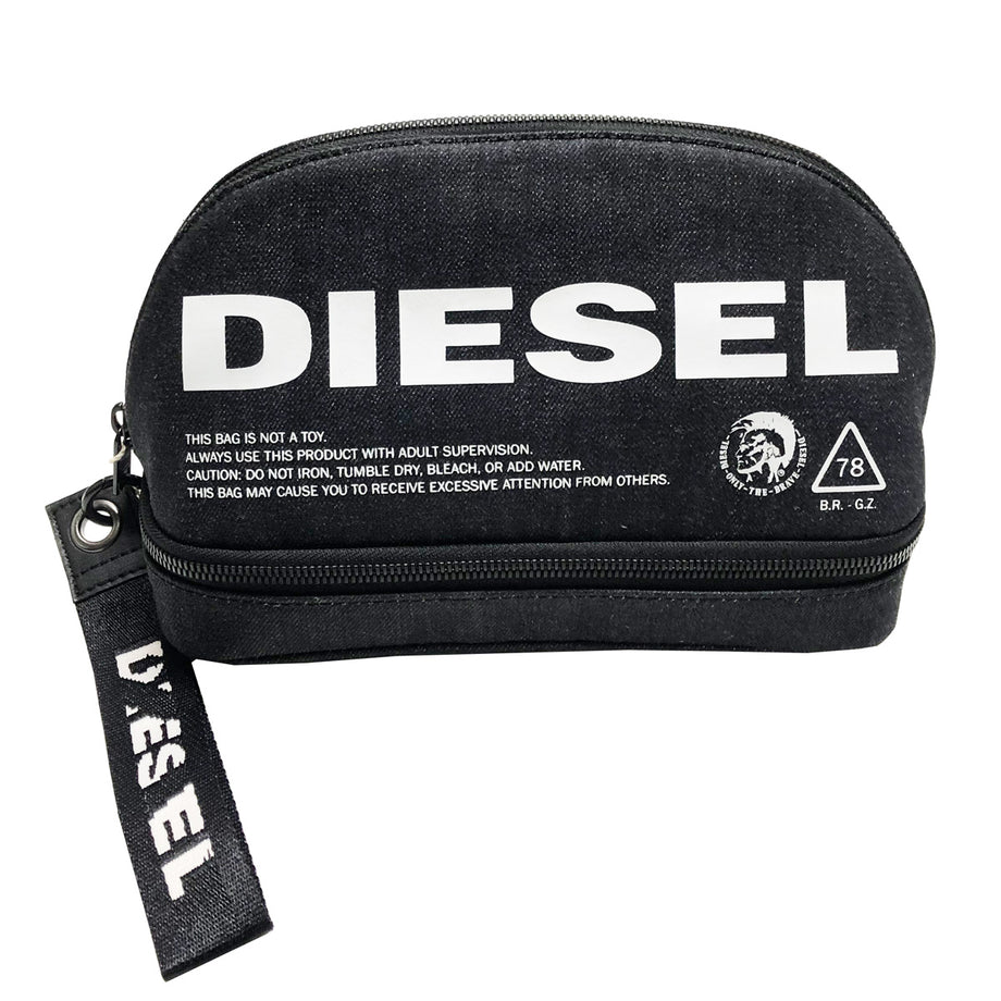 ディーゼル DIESEL ポーチ X05968 PR413 T6065 NEW D EASY L ストラップ付 マルチポーチ ポーチバッグ BLUE  NIGHTS ダークブルー系デニム