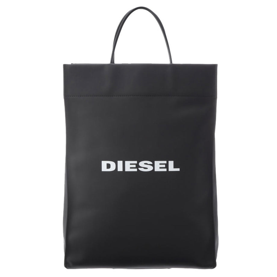 ディーゼル DIESEL バッグ X06804 P3184 T8013 SAKETTONE 縦型 トートバッグ ショルダーバッグ ショップバッグ  BLACK ブラック