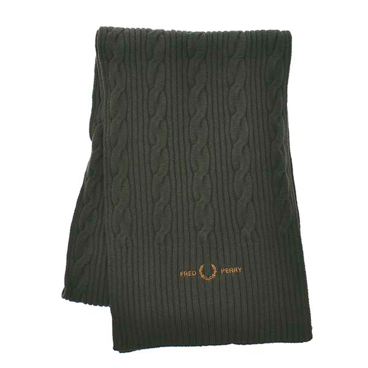 フレッドペリー FRED PERRY マフラー C2138 408 CABLE BRANDED SCARF