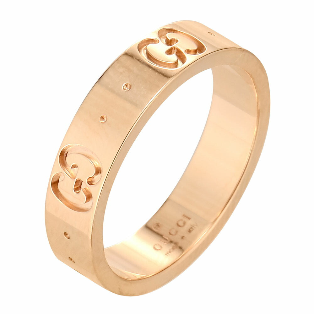 GUCCI グッチ GG ICON THIN BAND RING リング PINKGOLD 9号 - アクセサリー