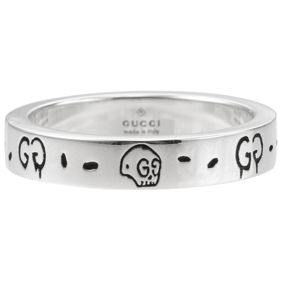 Gucci GUCCI ring 477932 J8400 0701 GUCCI GHOST Gucci ghost engraving s