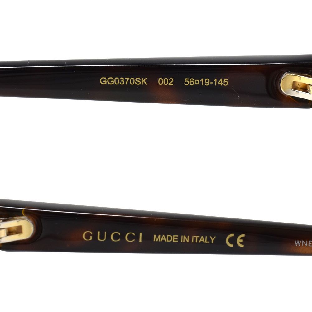Gucci GUCCI Sunglasses Brown GG0370SK-002 Asian Fit Women's Men's Unis