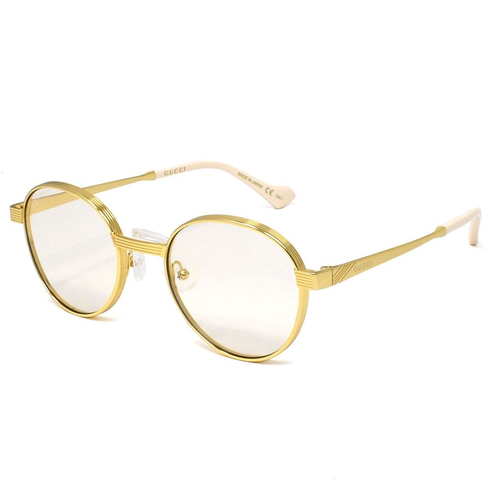 GUCCI sunglasses GG0872S-001 gold yellow men's unisex UV