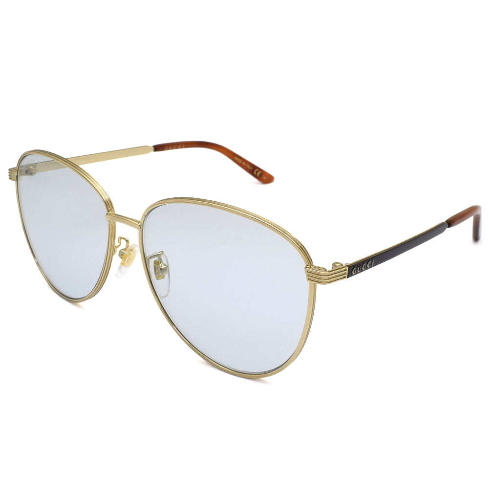 Gucci GUCCI sunglasses GG0945SA-002 gold light blue men's women'