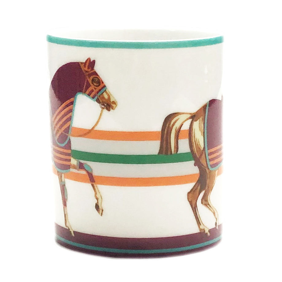 エルメス 食器 マグ HERMES 050131P CHEVAL A LA COUVERTURE シュバル ラ クーベルチュール 馬着 マグ