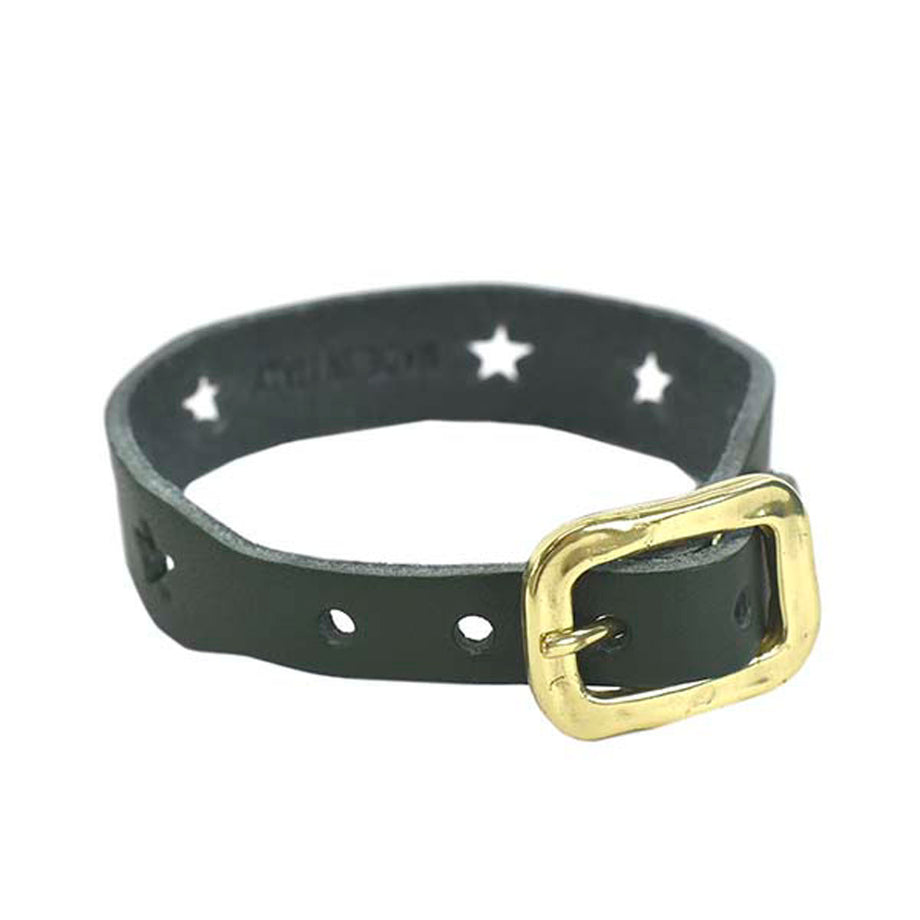 Il Bisonte IL BISONTE Bracelet Leather Bracelet Star Accessories H0476 P  293 Genuine Leather VERDE Dark Green