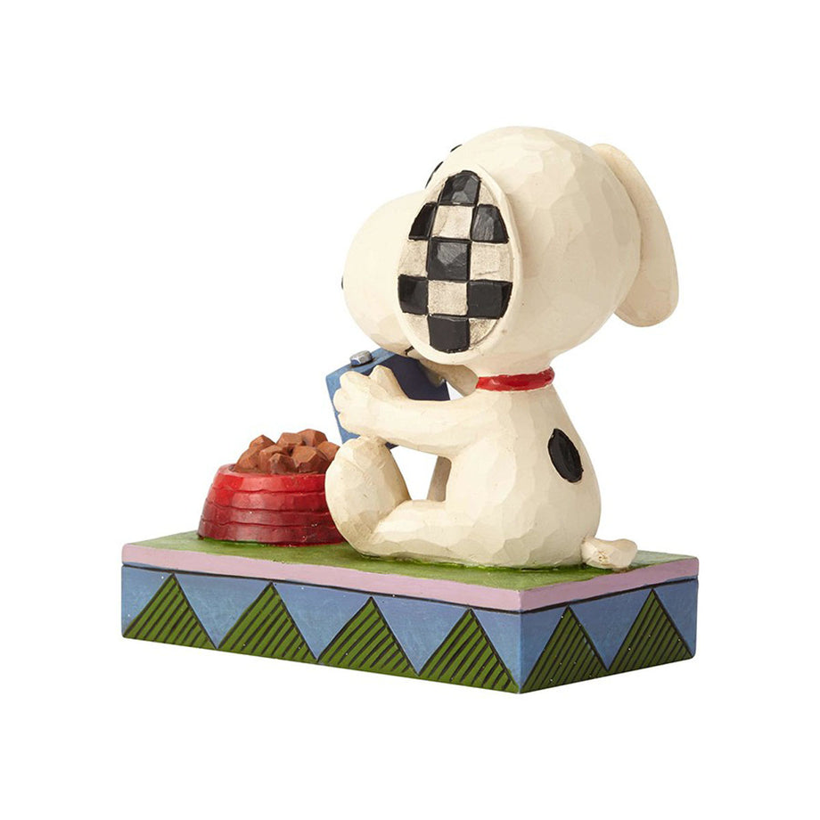 ジムショア Jim Shore ピーナッツ Peanuts 置物 フィギュア 人形 6001292 スヌーピー グルメ 木彫り調 新品