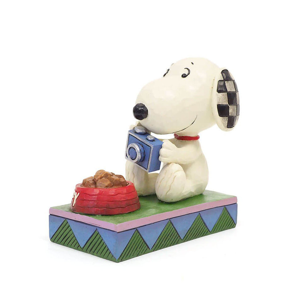 ジムショア Jim Shore ピーナッツ Peanuts 置物 フィギュア 人形 6001292 スヌーピー グルメ 木彫り調 新品