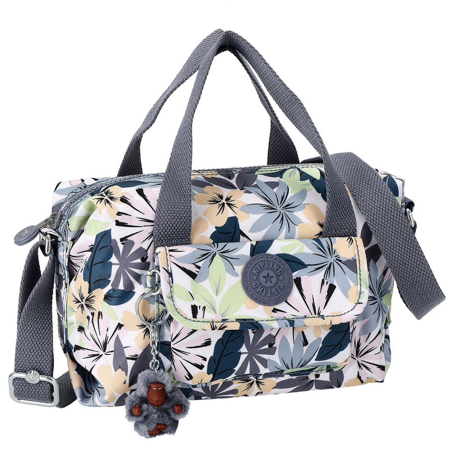 キプリング kipling ショルダーバッグ KI52349FC BRYNNE ブライン 2way 斜めがけバッグ ミニボストン FLORAL  HARMONY グレー系+マルチカラー