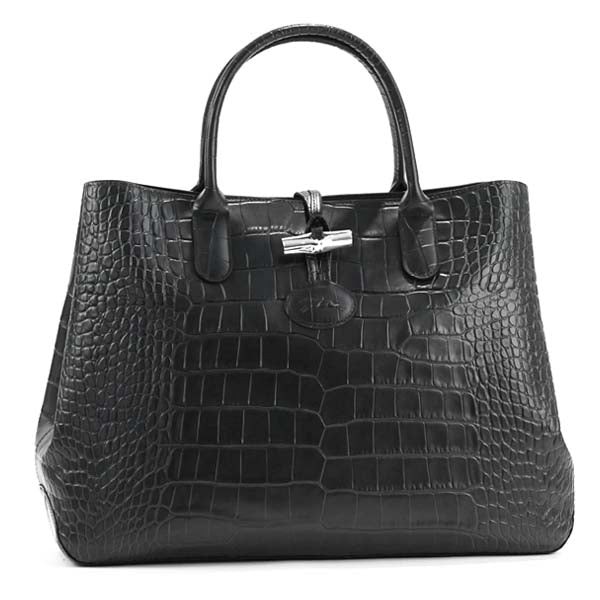 ロンシャン LONGCHAMP ハンドバッグ 1681 859 001 ROSEAU CROCO ロゾ