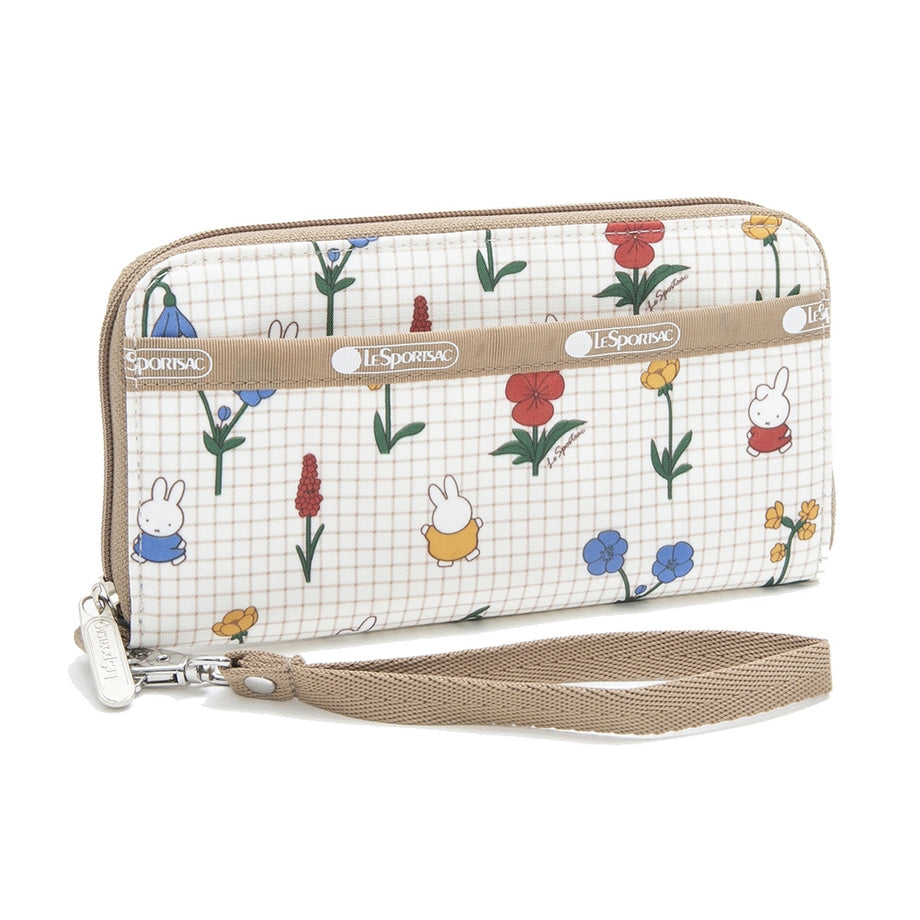 レスポートサック LeSportsac 長財布 TECH WALLET WRISTLET 3462 G825 テック ウォレット リストレット  ラウンドファスナー長財布 MIFFY AND FLOWERS ミッフィー アンド フラワーズ ディック・ブルーナ コラボレーション